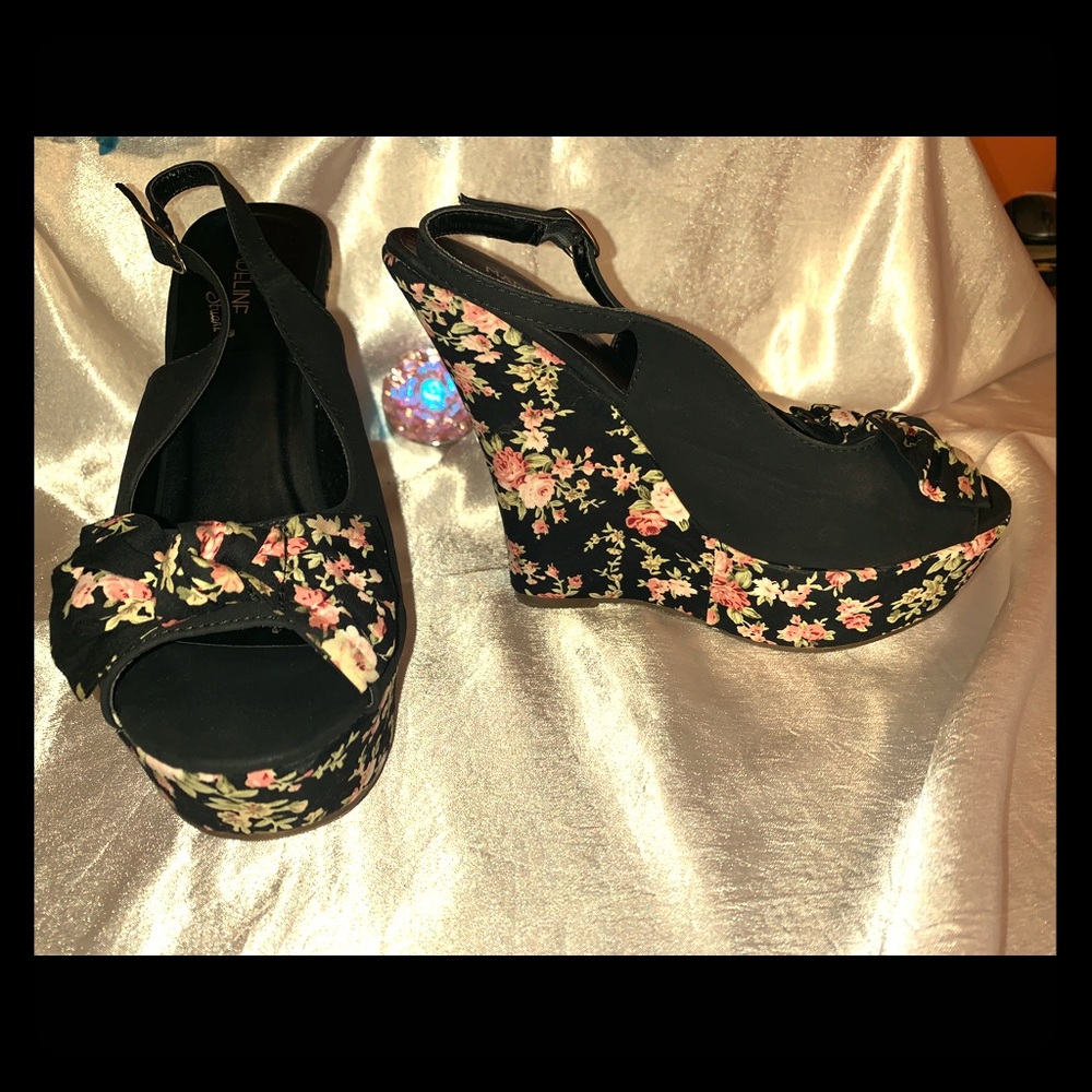 Wedge heels.